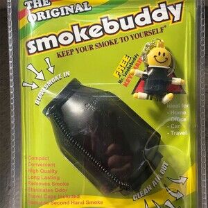 Smokebuddy The Original Personal Air Filter Smoke Odor Eliminator Black